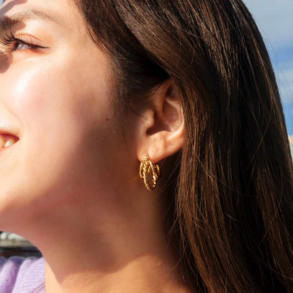 CHUNKY TWISTED EARRINGS