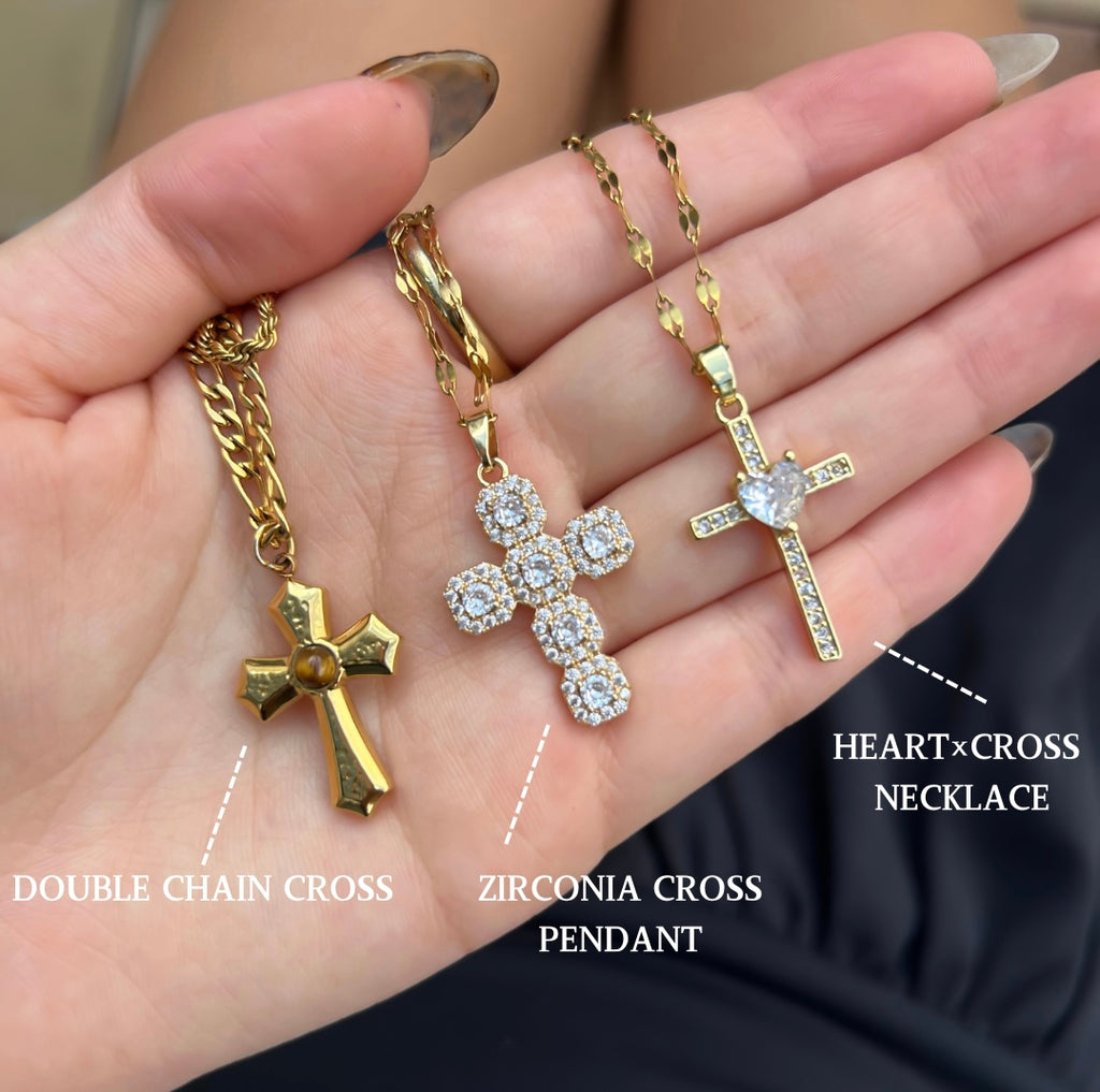 ZIRCONIA CROSS PENDANT