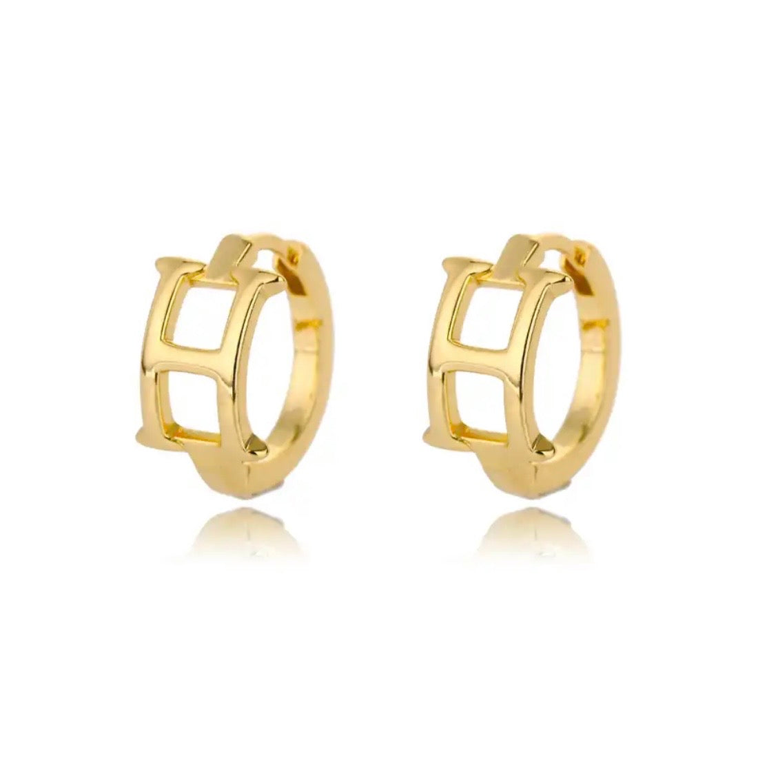 LETTER STUD EARRINGS