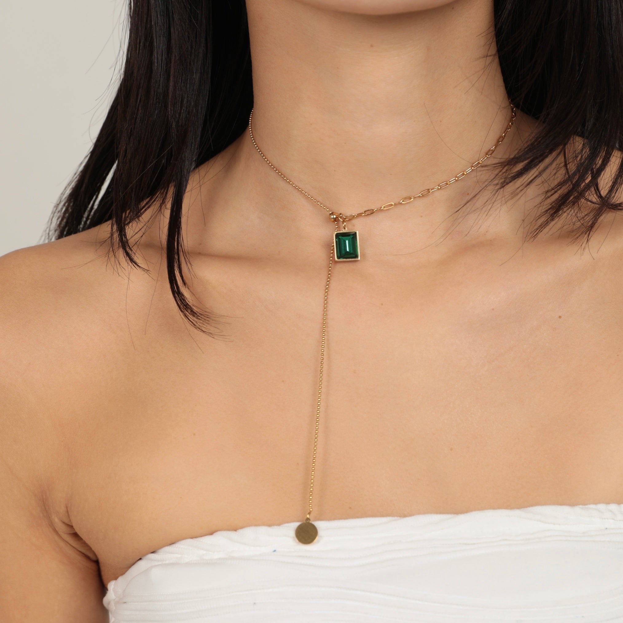 ADJUSTABLE STONE NECKLACE