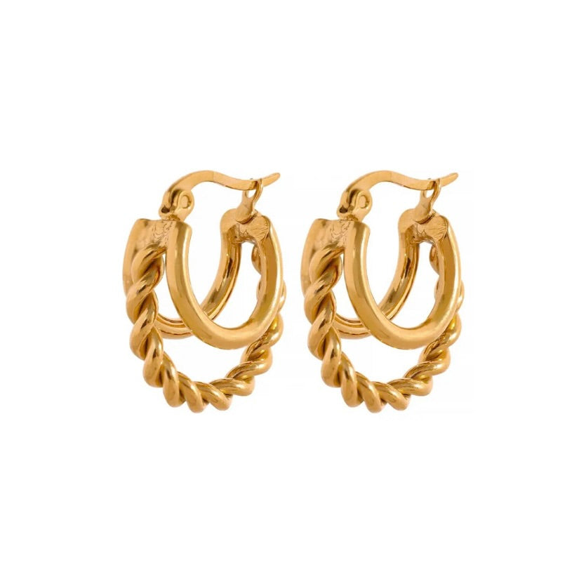 CHUNKY TWISTED EARRINGS