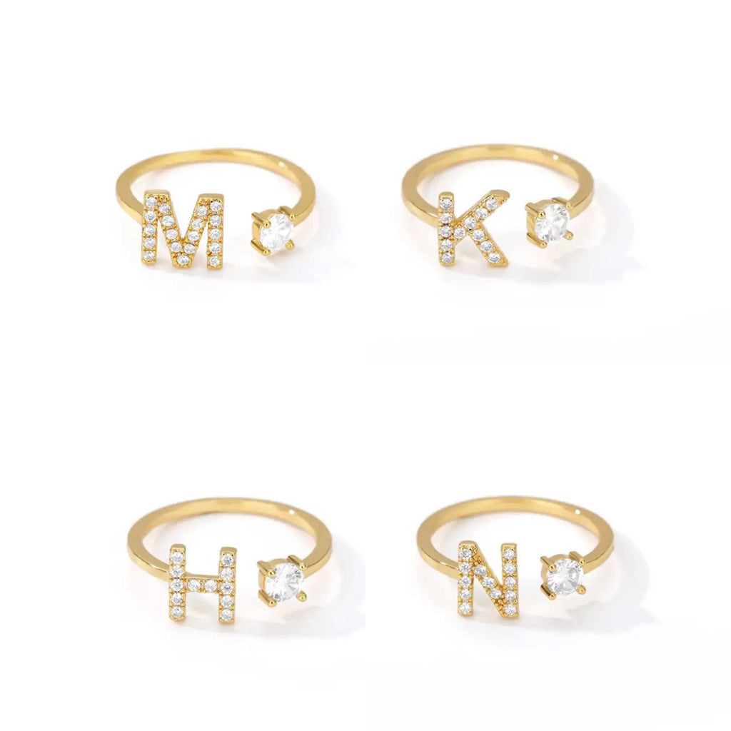 SHAPE LETTER RING
