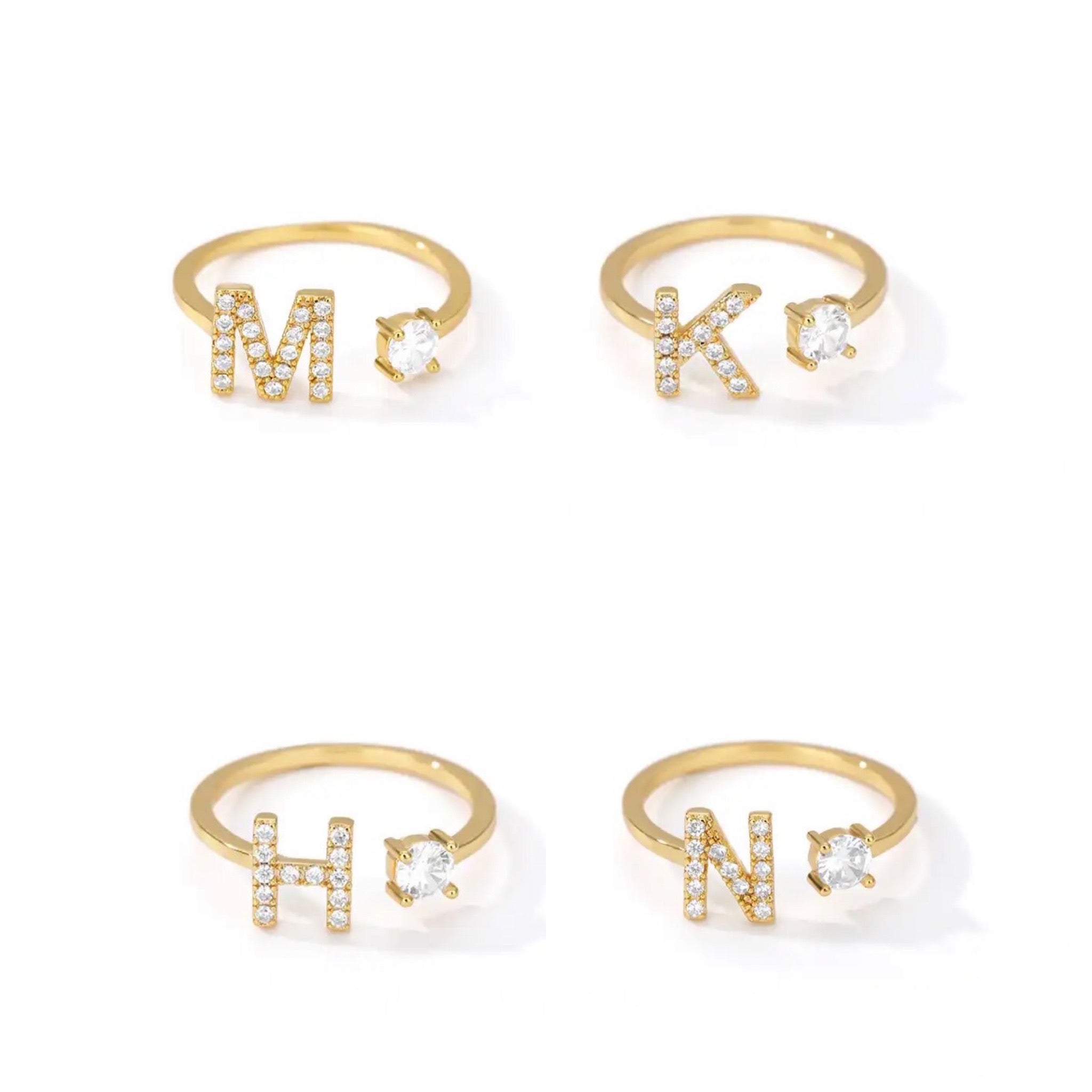 SHAPE LETTER RING