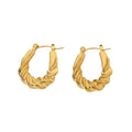 TWISTED HOOP EARRINGS