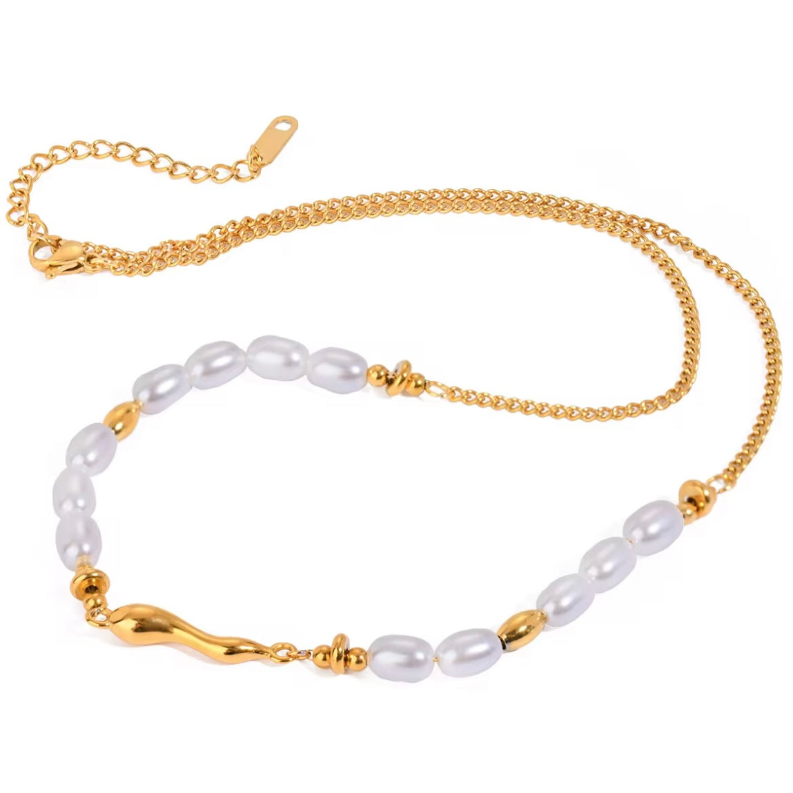 PEARL FLOW NECKLACE