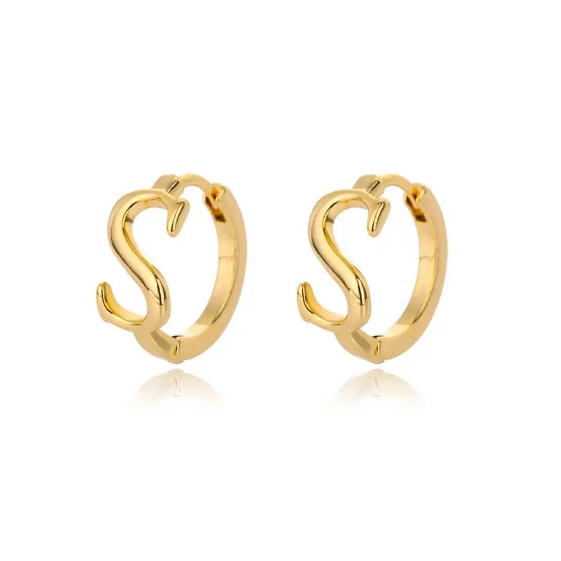 LETTER STUD EARRINGS