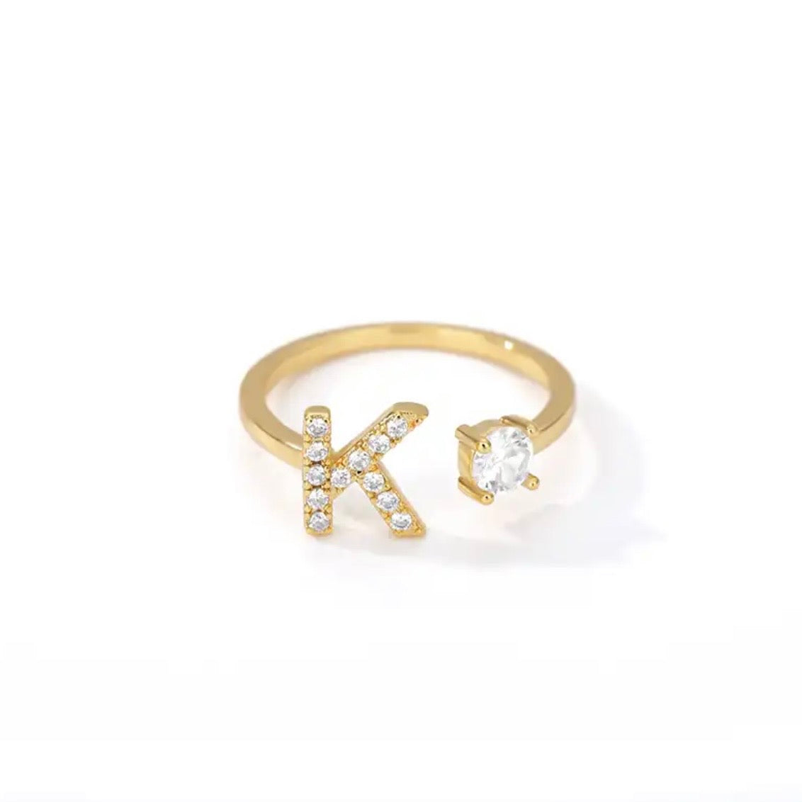SHAPE LETTER RING
