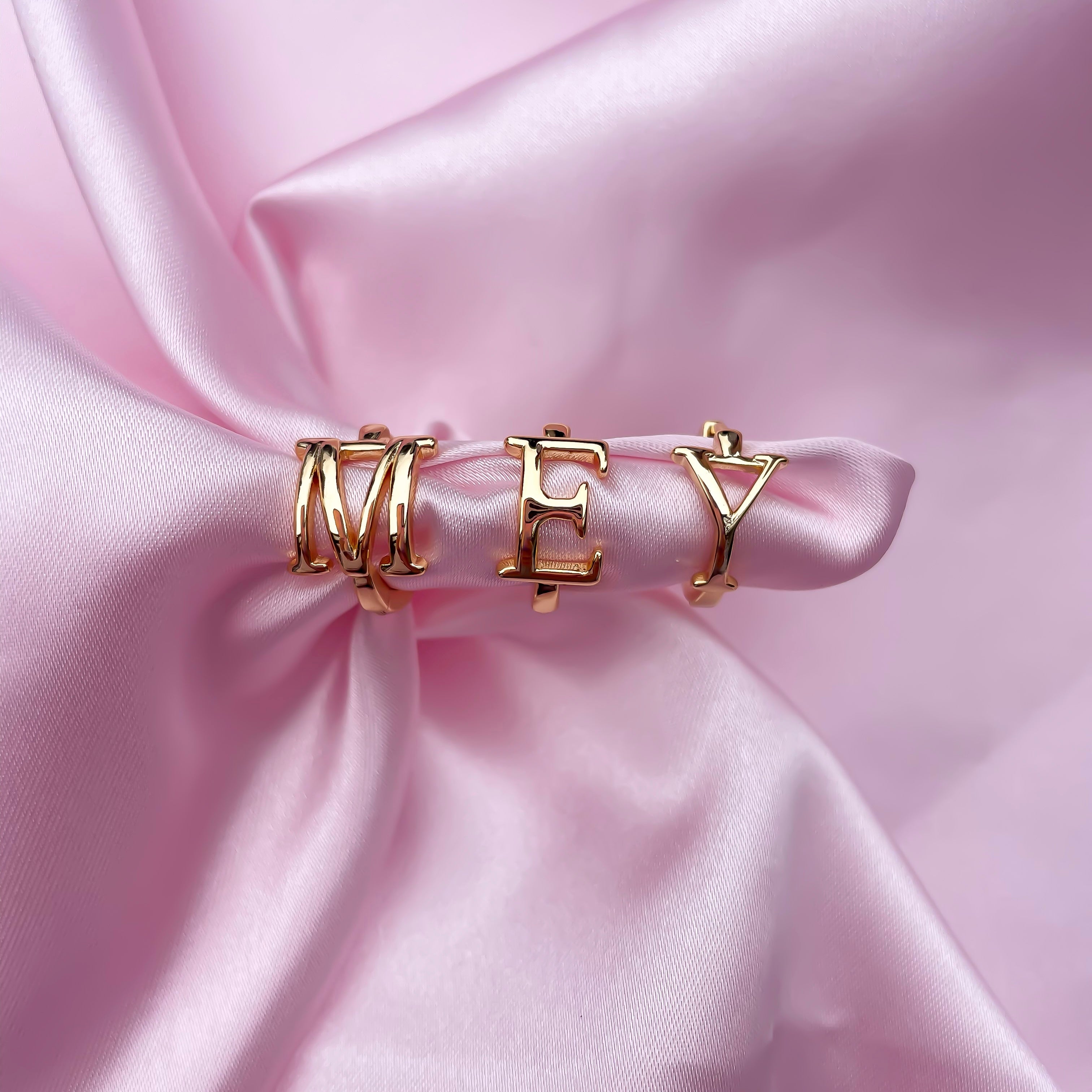 LETTER STUD EARRINGS