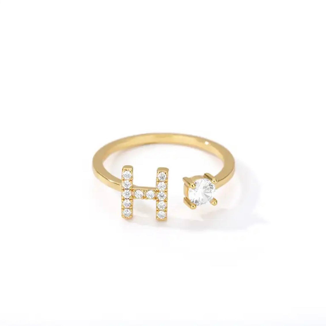 SHAPE LETTER RING