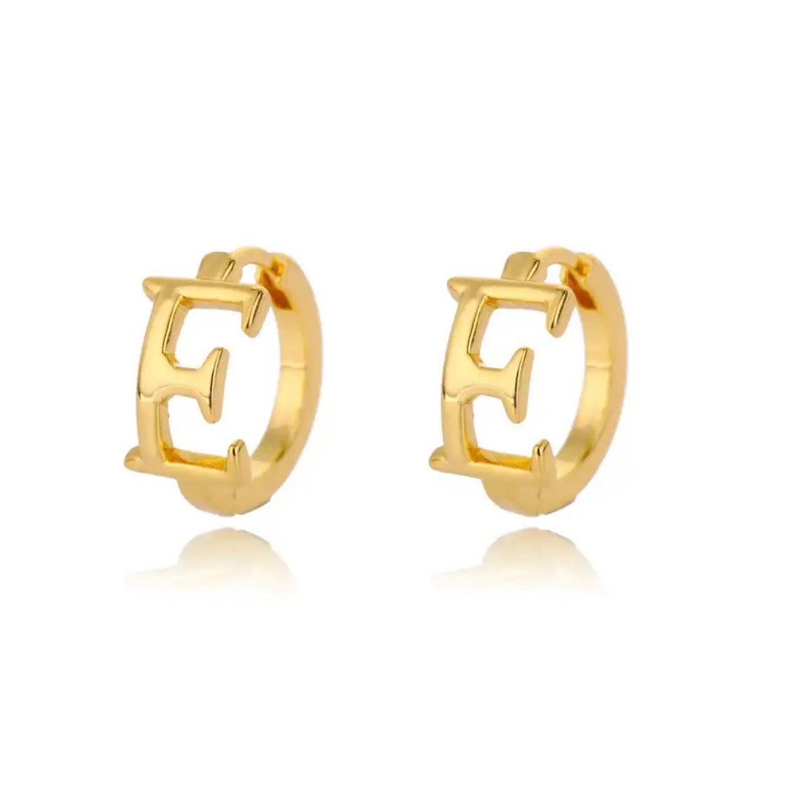 LETTER STUD EARRINGS