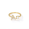SHAPE LETTER RING