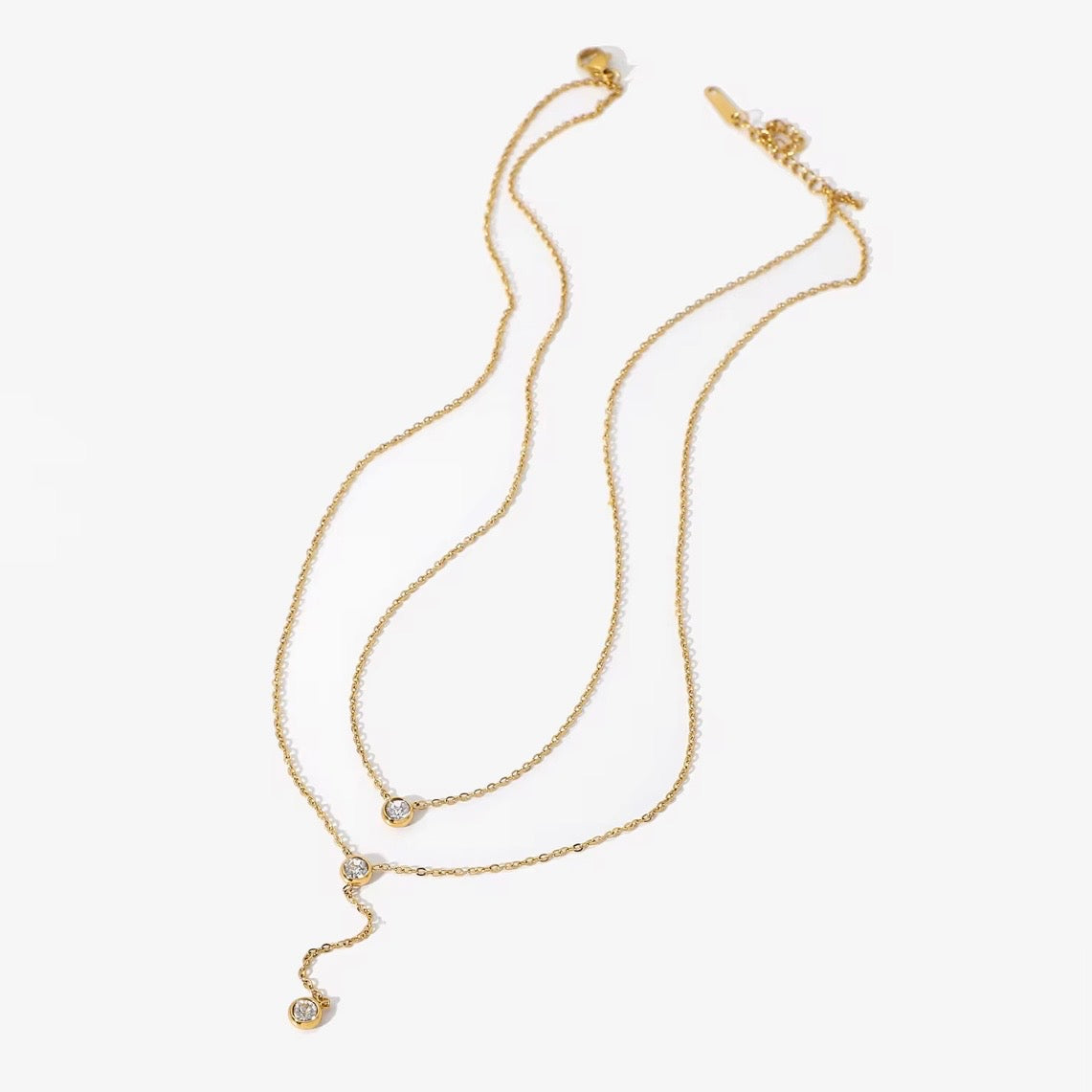 TINY STONE NECKLACE