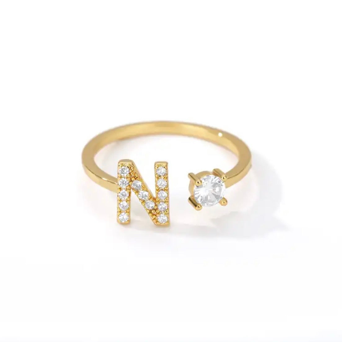 SHAPE LETTER RING