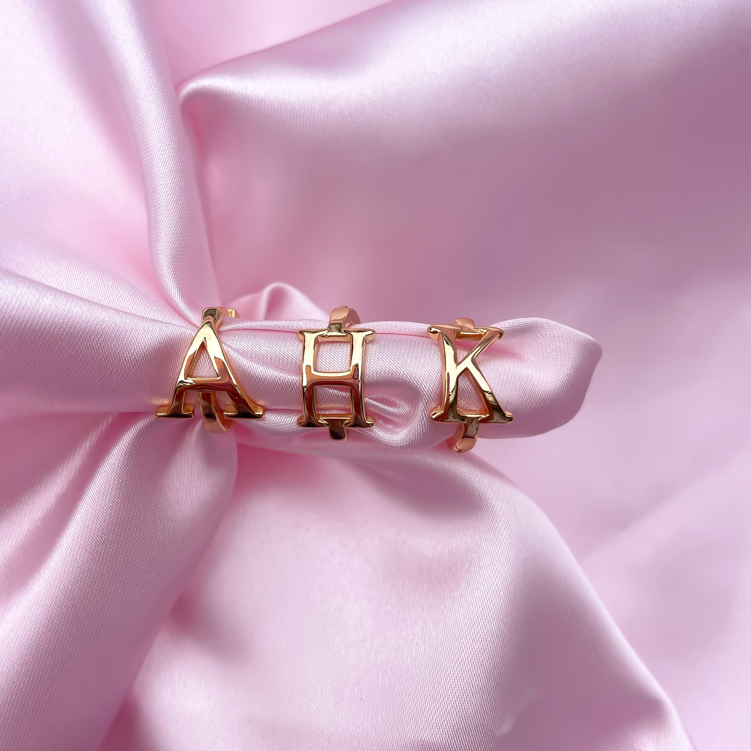 LETTER STUD EARRINGS