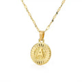 ROUND LETTER NECKLACE