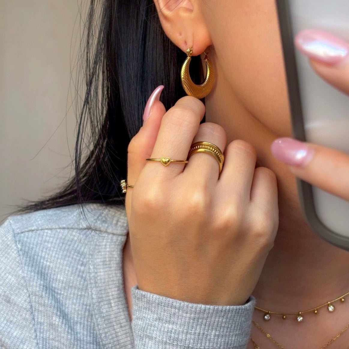 【NEW】GOLDEN WAVE HOOPS