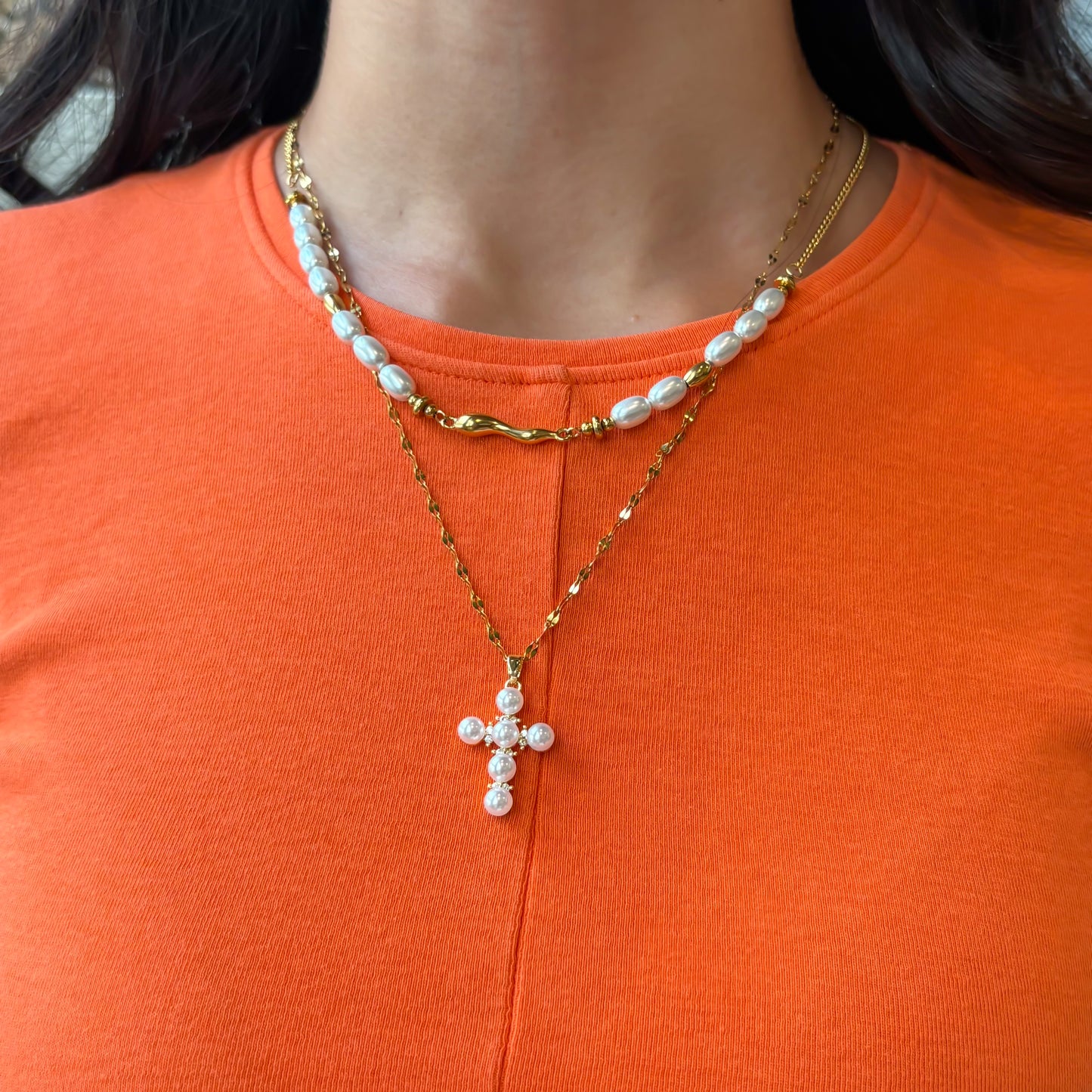 PEARL FLOW NECKLACE