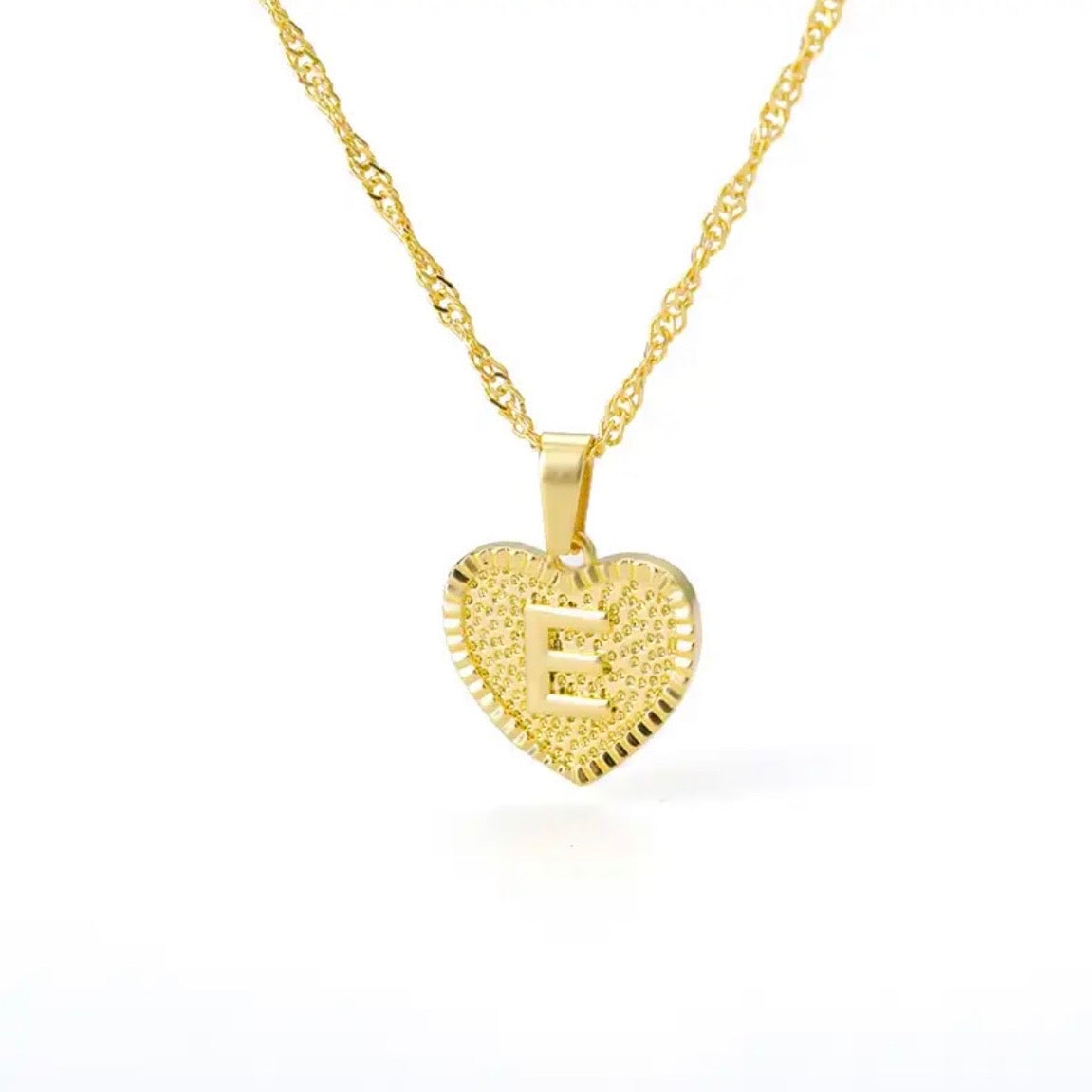 HEART LETTER NECKLACE