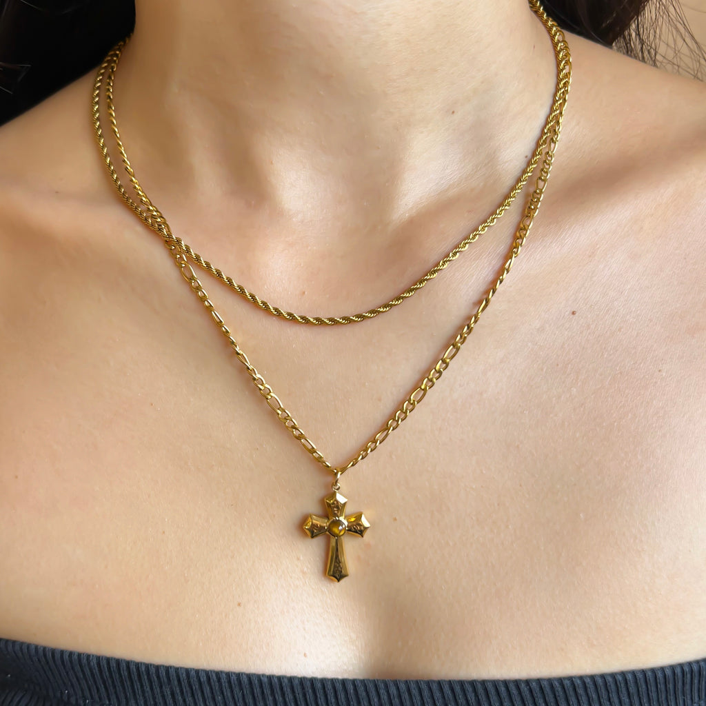 DOUBLE CHAIN CROSS