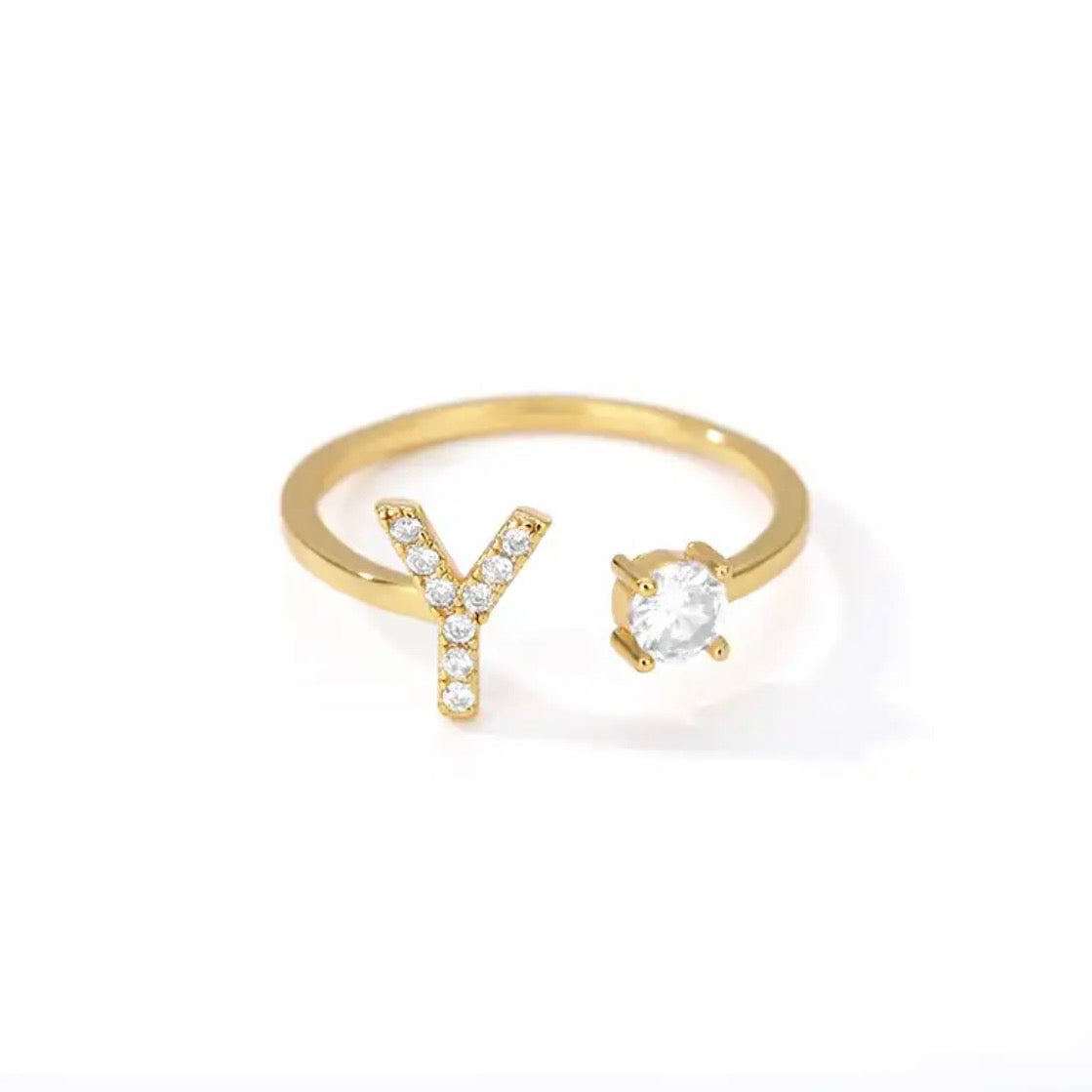 SHAPE LETTER RING