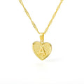 HEART LETTER NECKLACE