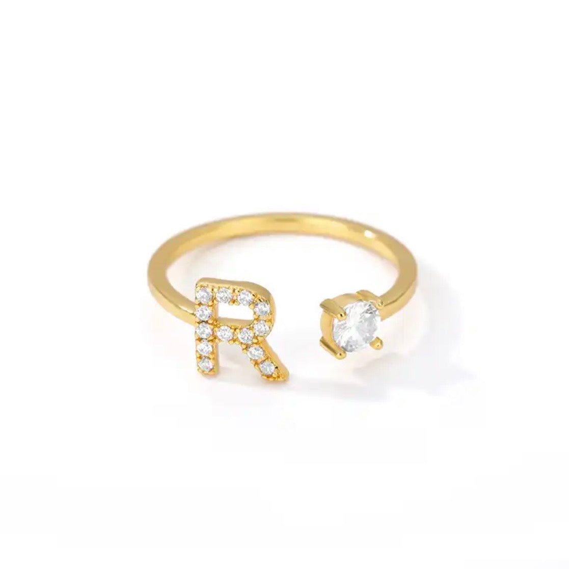 SHAPE LETTER RING