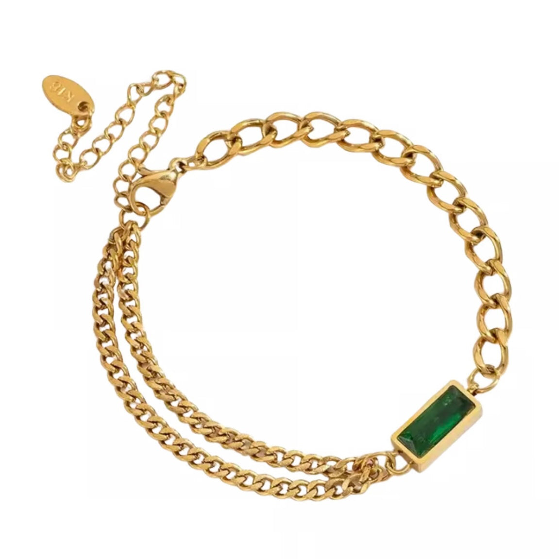 GREEN EMERALD BRACELET