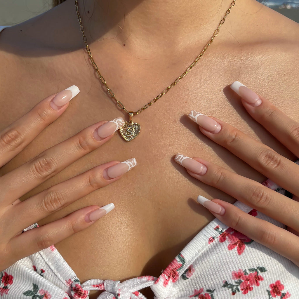 HEART LETTER NECKLACE