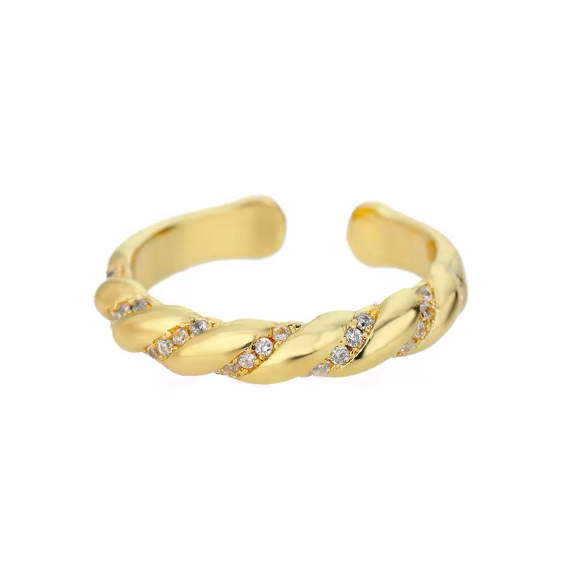 SPARKLING TWISTED RING